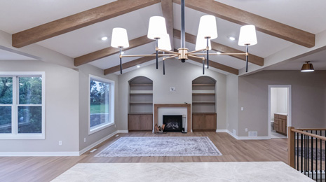 Exterior shot of a home built by bigelow homes